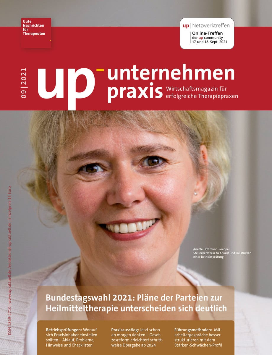 up Magazin für Therapeuten 09/2021