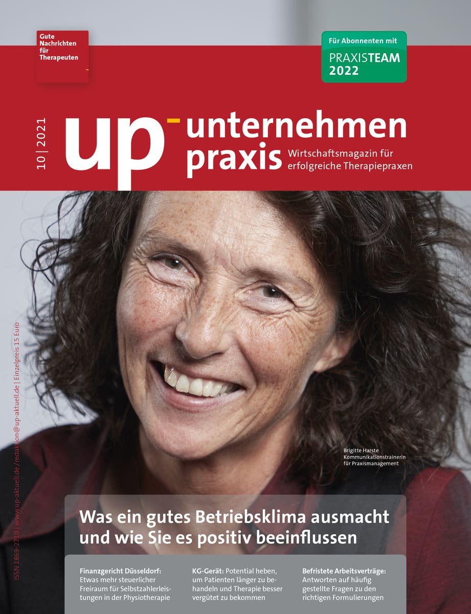 up Magazin für Therapeuten 10/2021