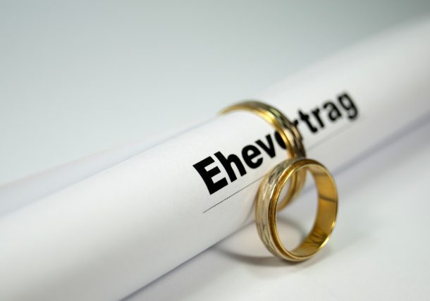 Schritt für Schritt im Ernstfall abgesichert: Ehevertrag