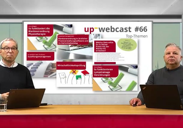 Mitschnitt up webcast 25.09.2024: News für Physiotherapie